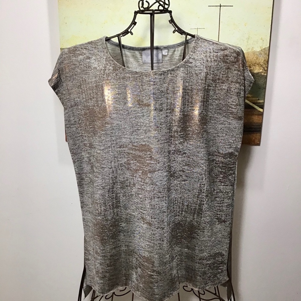 Dantelle | High Low Shimmery Copper Top S